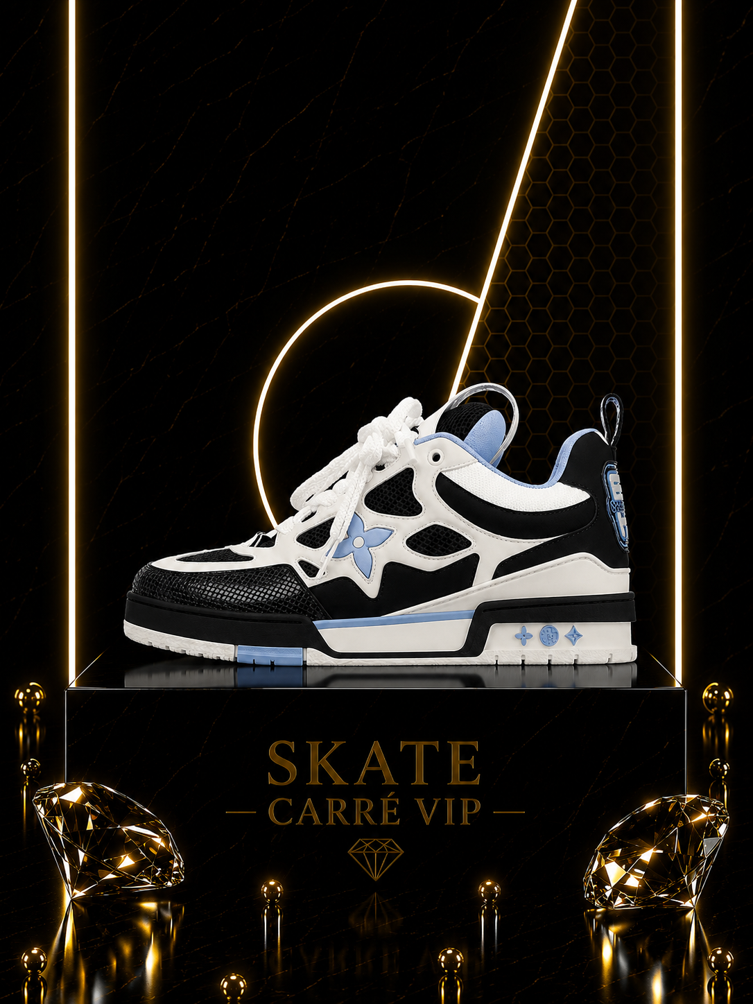 Skate Black Blue