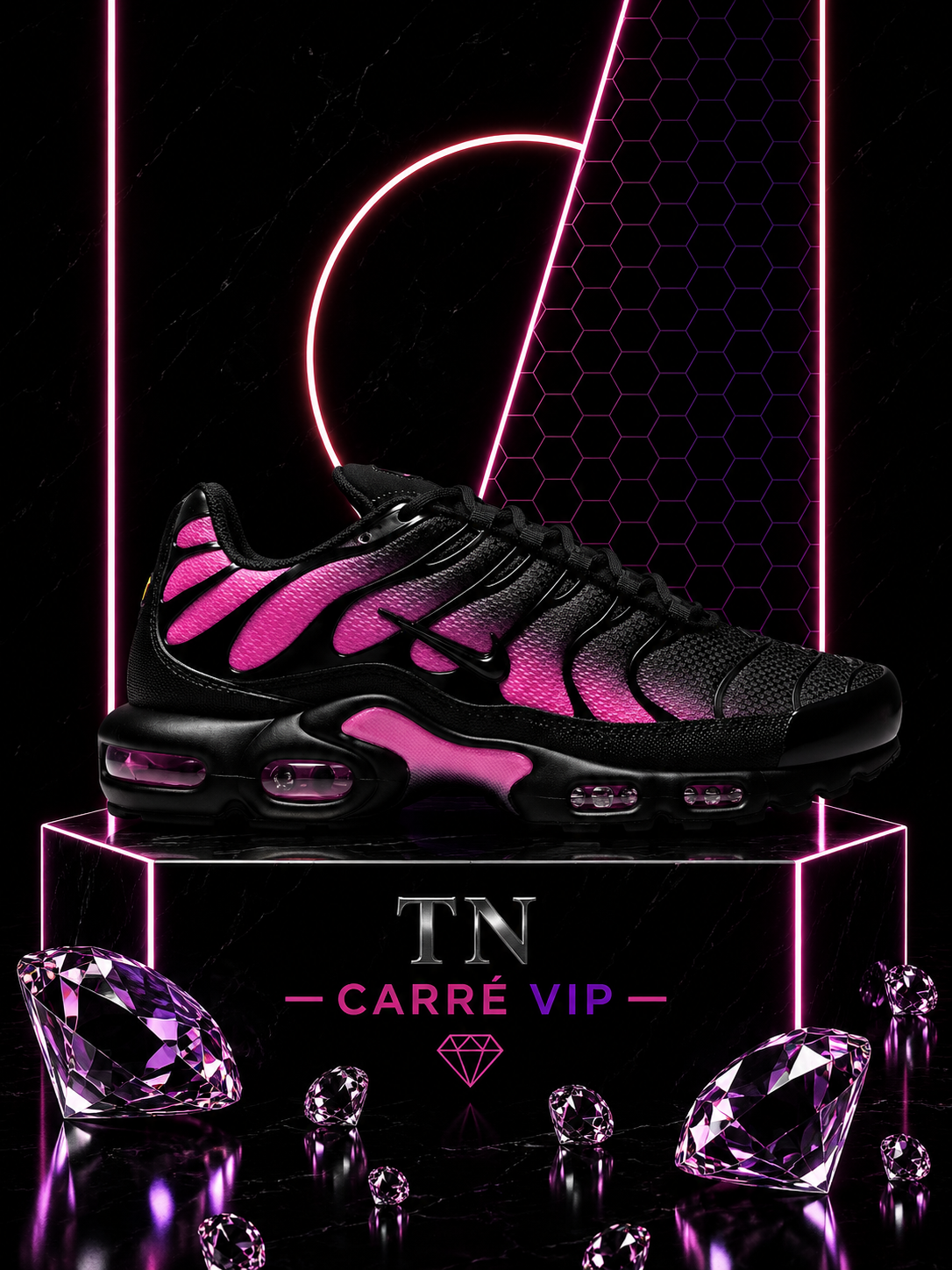 TN Black Hyper Pink Kids