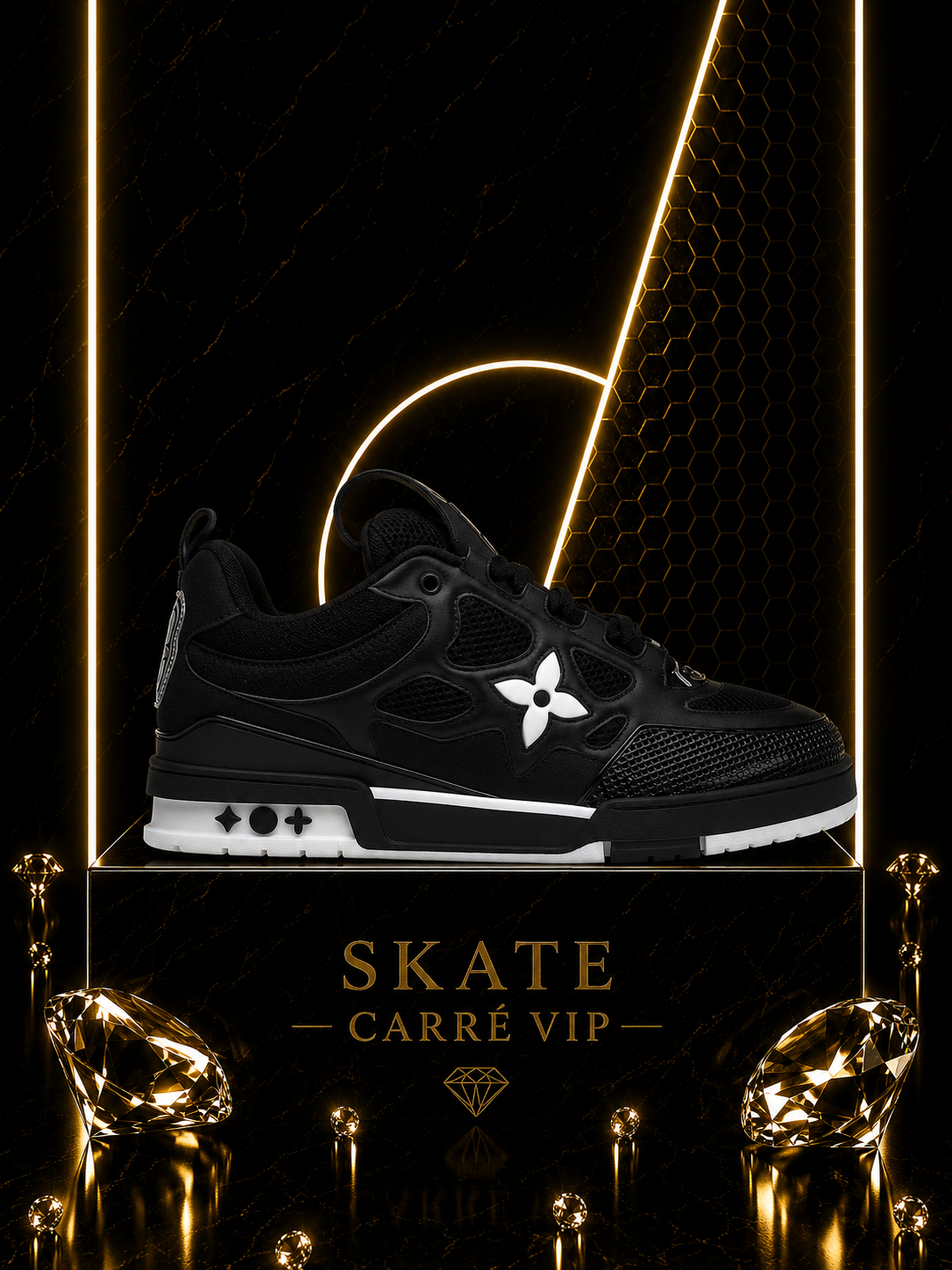 Skate Black White