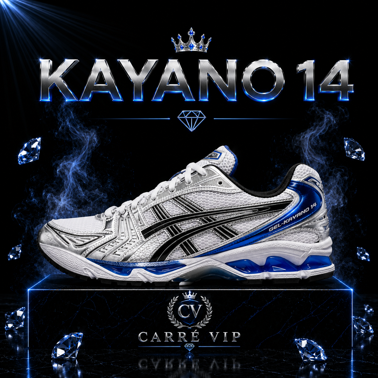 Kayano 14 Blue Chrome