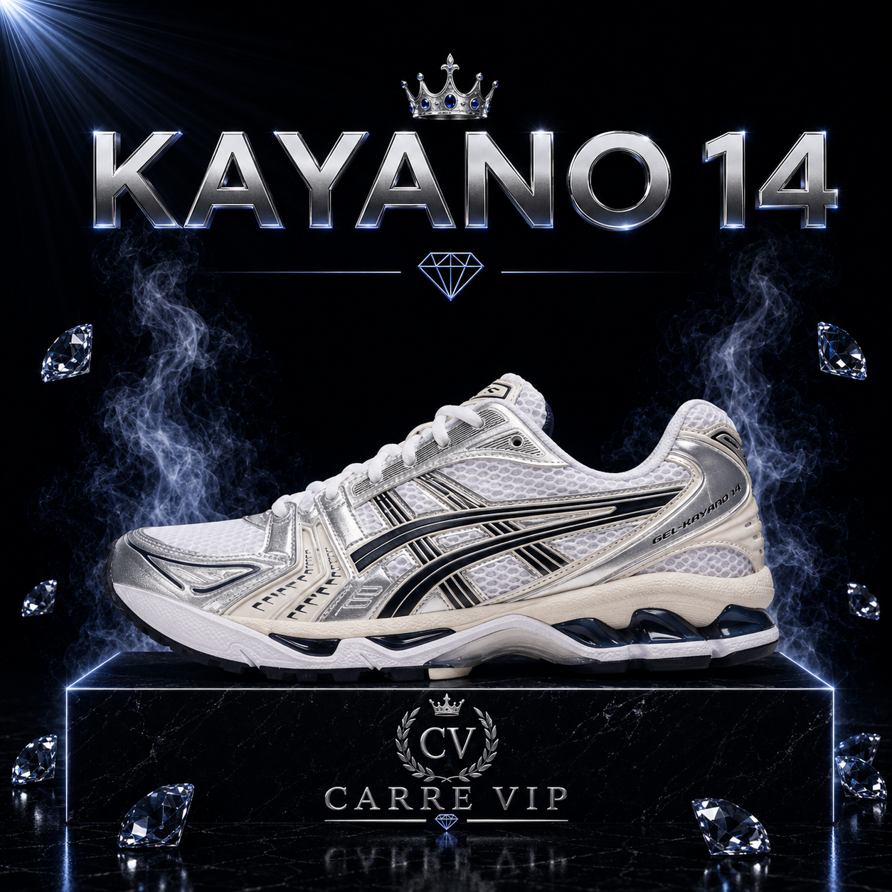 KAYANO 14 SILVER MIDNIGHT