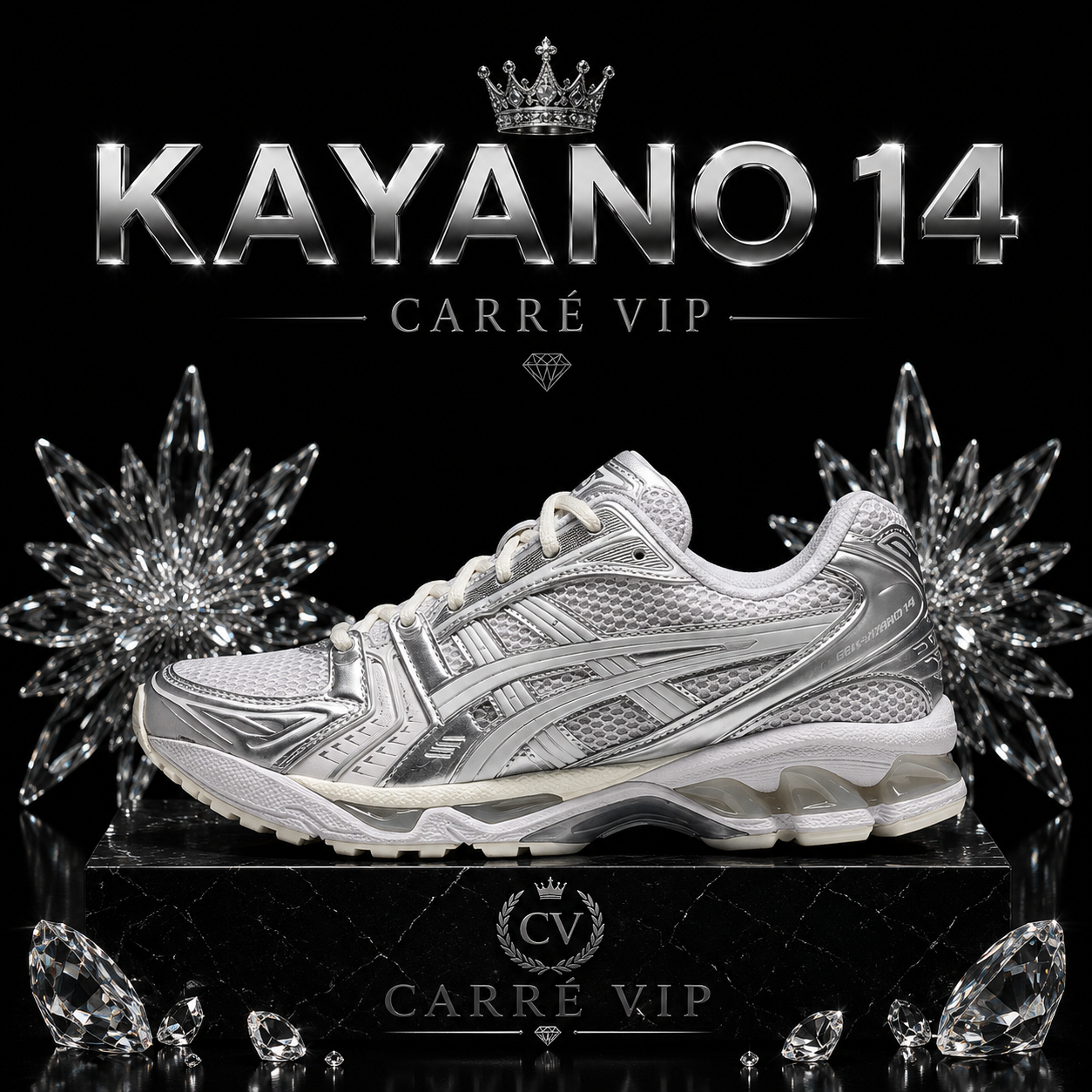 KAYANO 14 SILVER GHOST