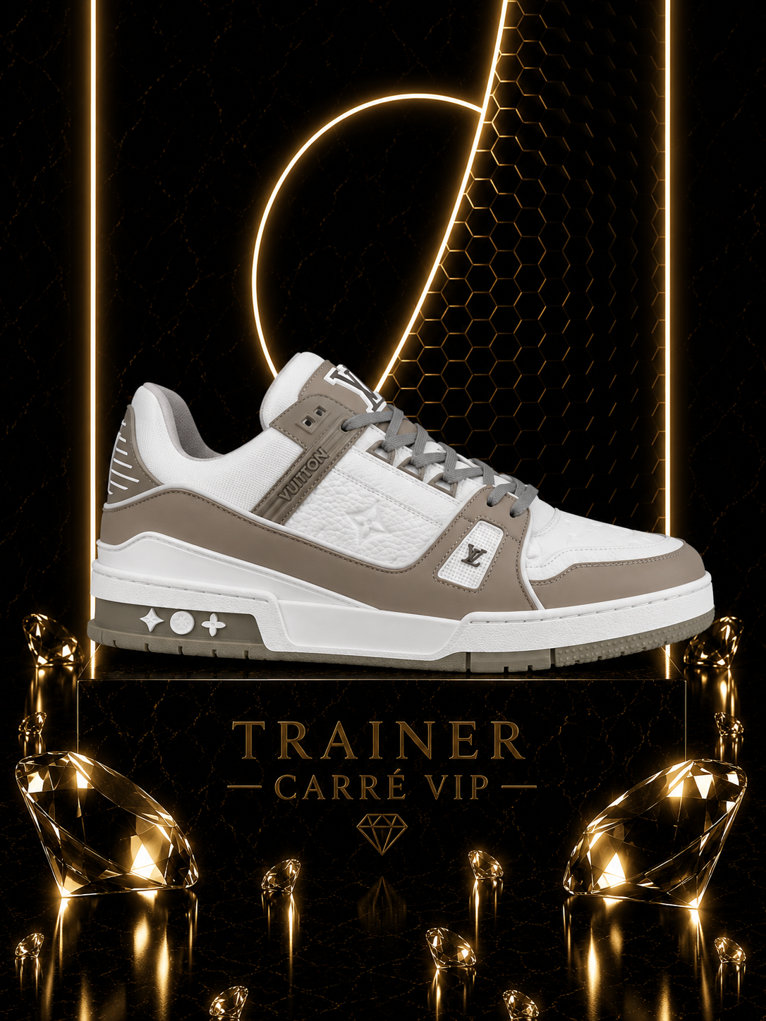 Trainer Grey White