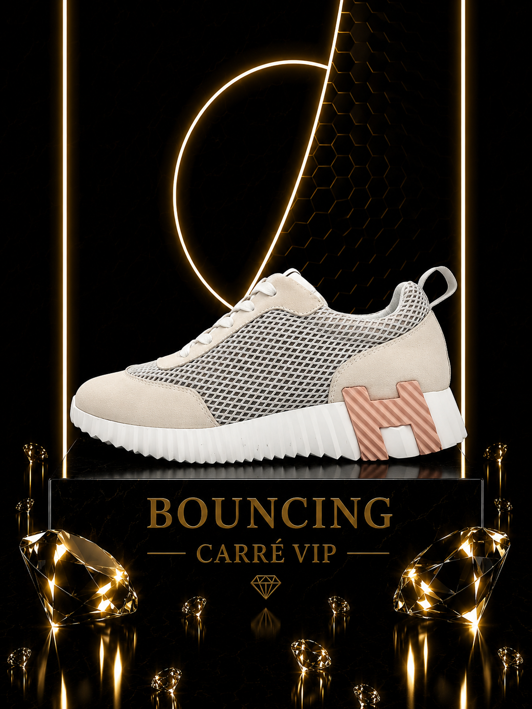 Bouncing Grey Mesh