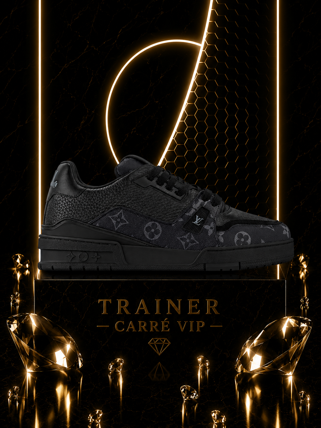 Trainer Monogram Low Black
