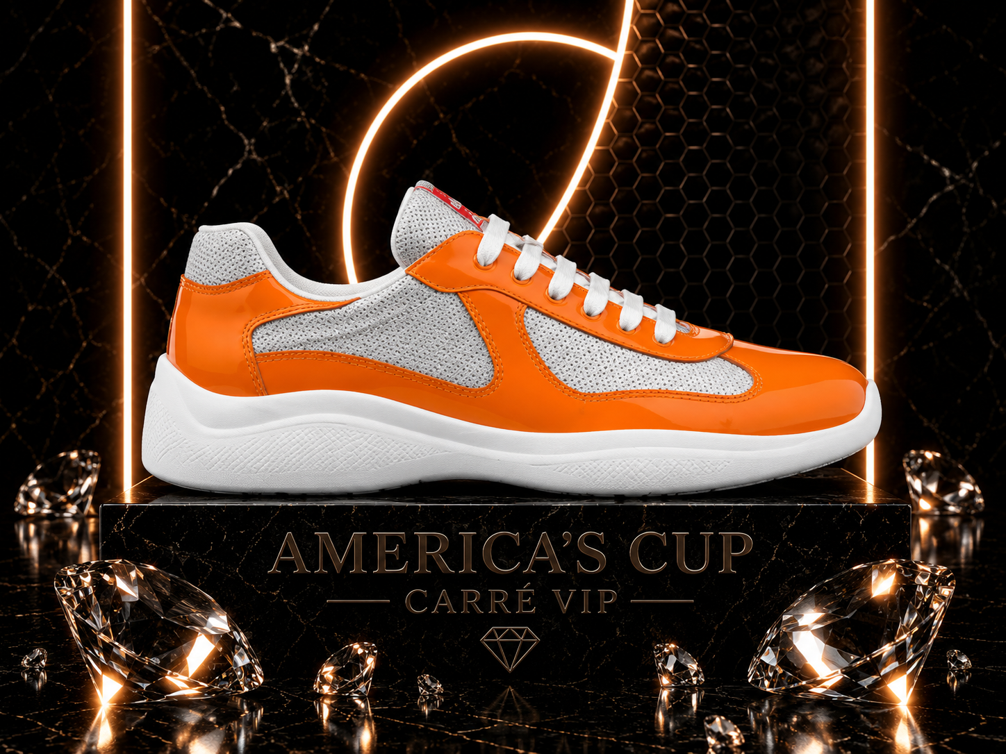 America's Cup Orange Silver