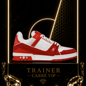 Trainer Red Monogram Denim