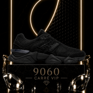 9060 Triple Black Suede