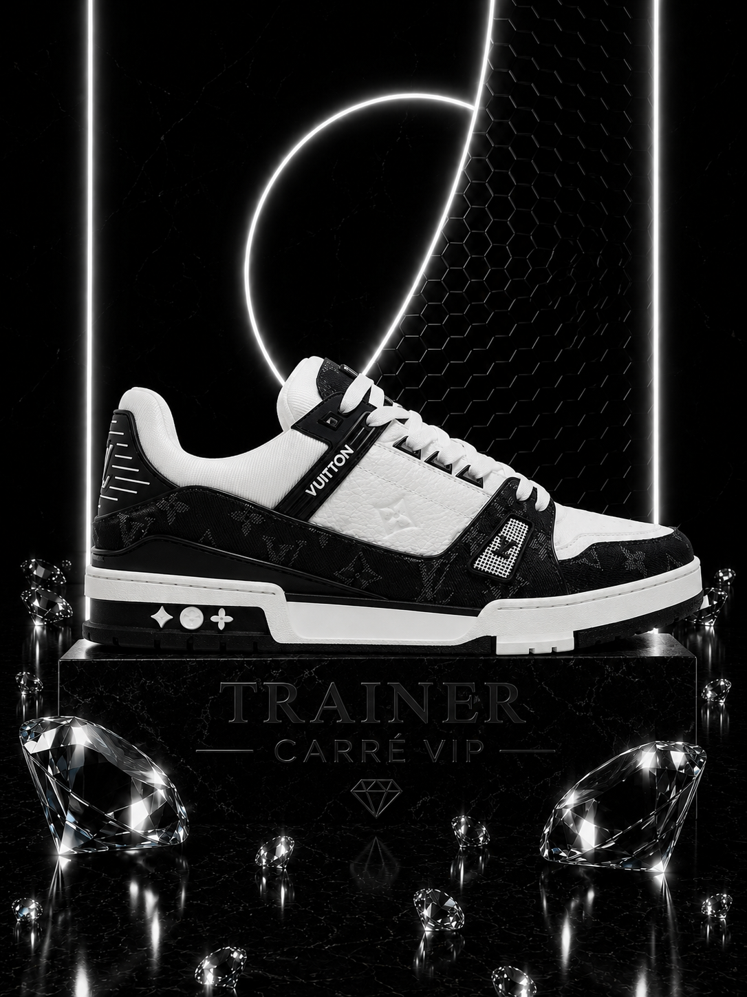 Trainer White Black