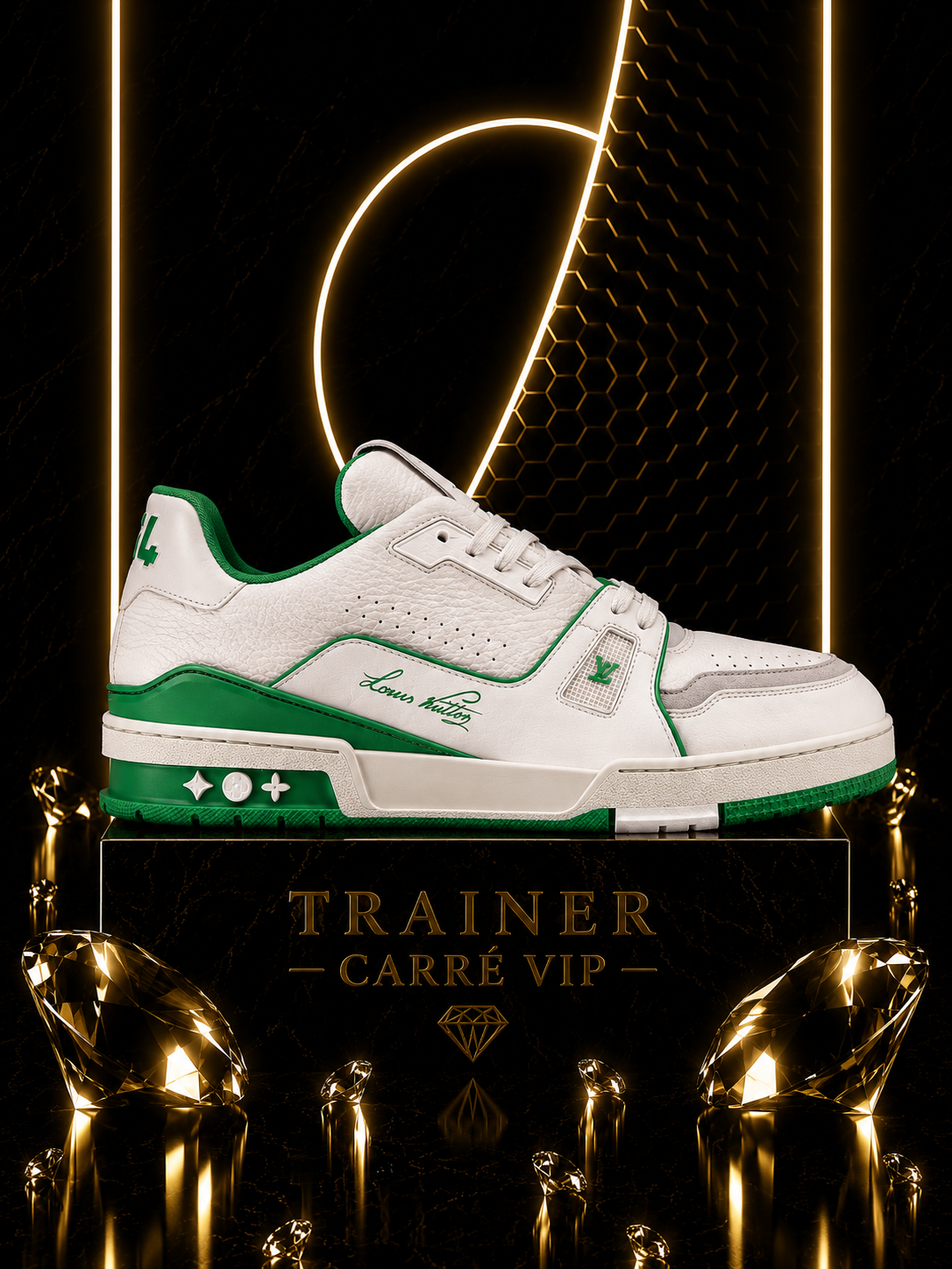 Trainer White Green