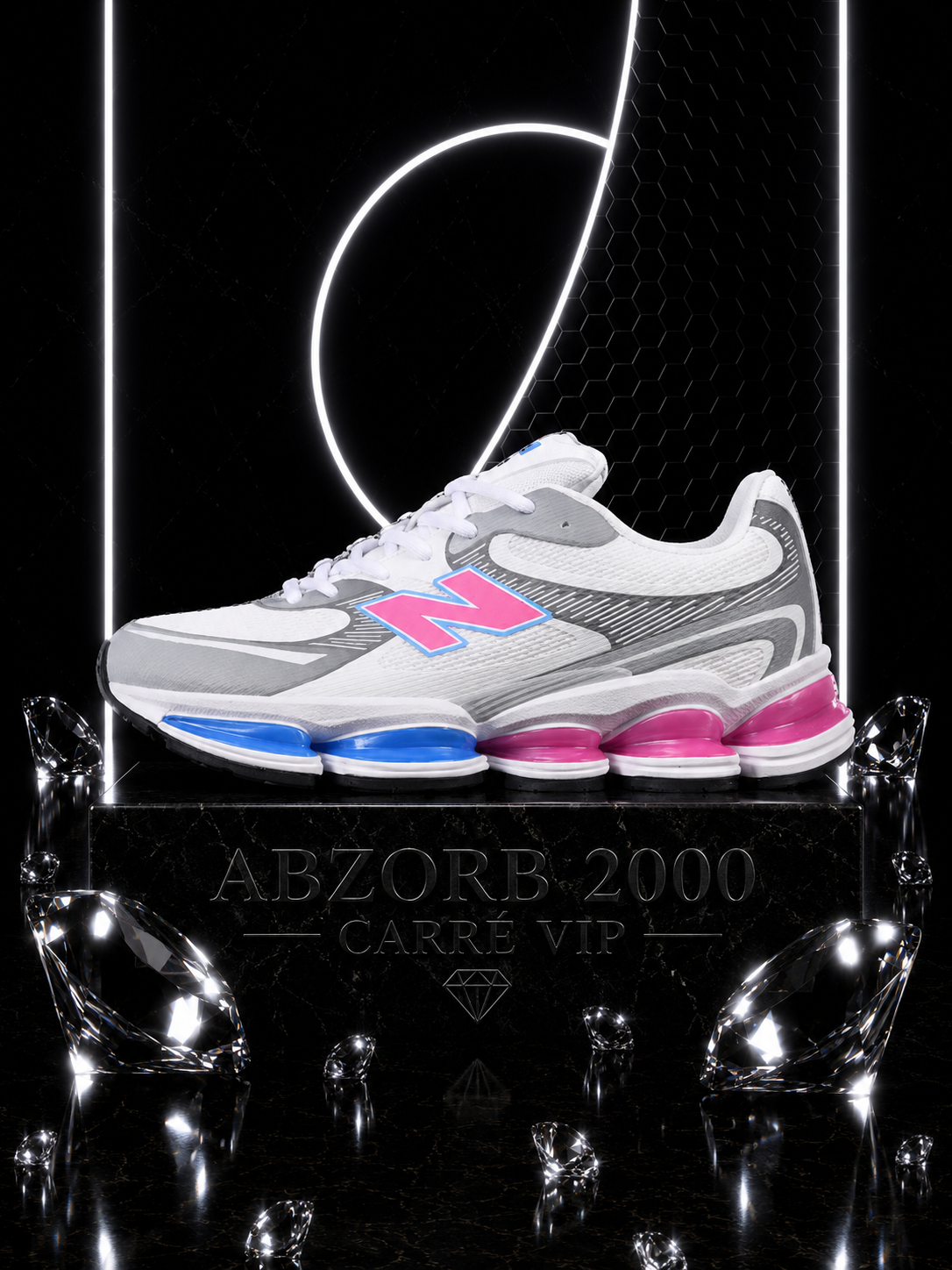 Abzorb 2000 White Grey Blue Pink
