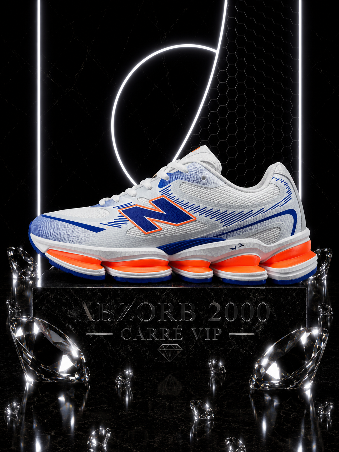 Abzorb 2000 White Navy Orange