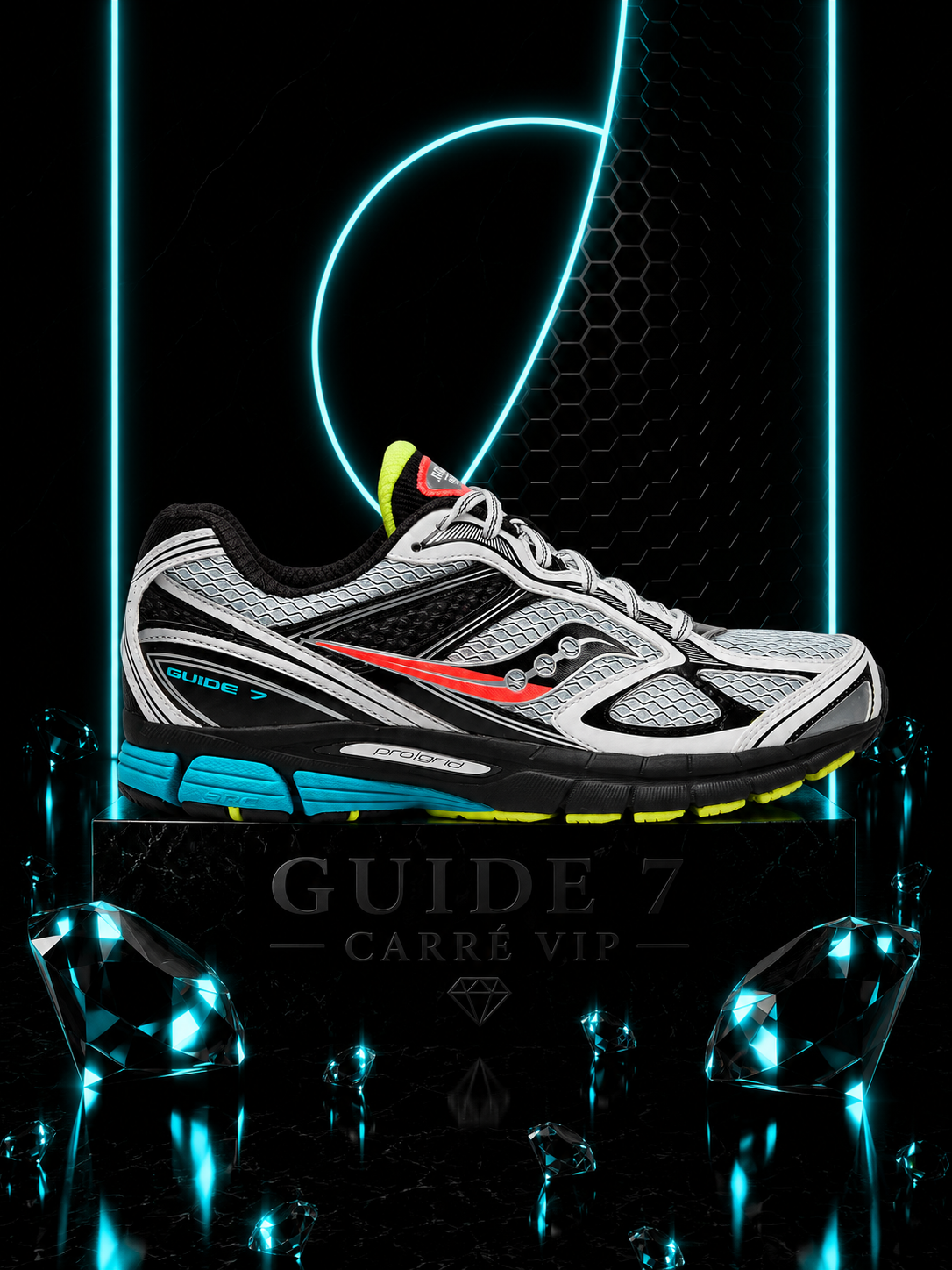Guide 7 White/Teal