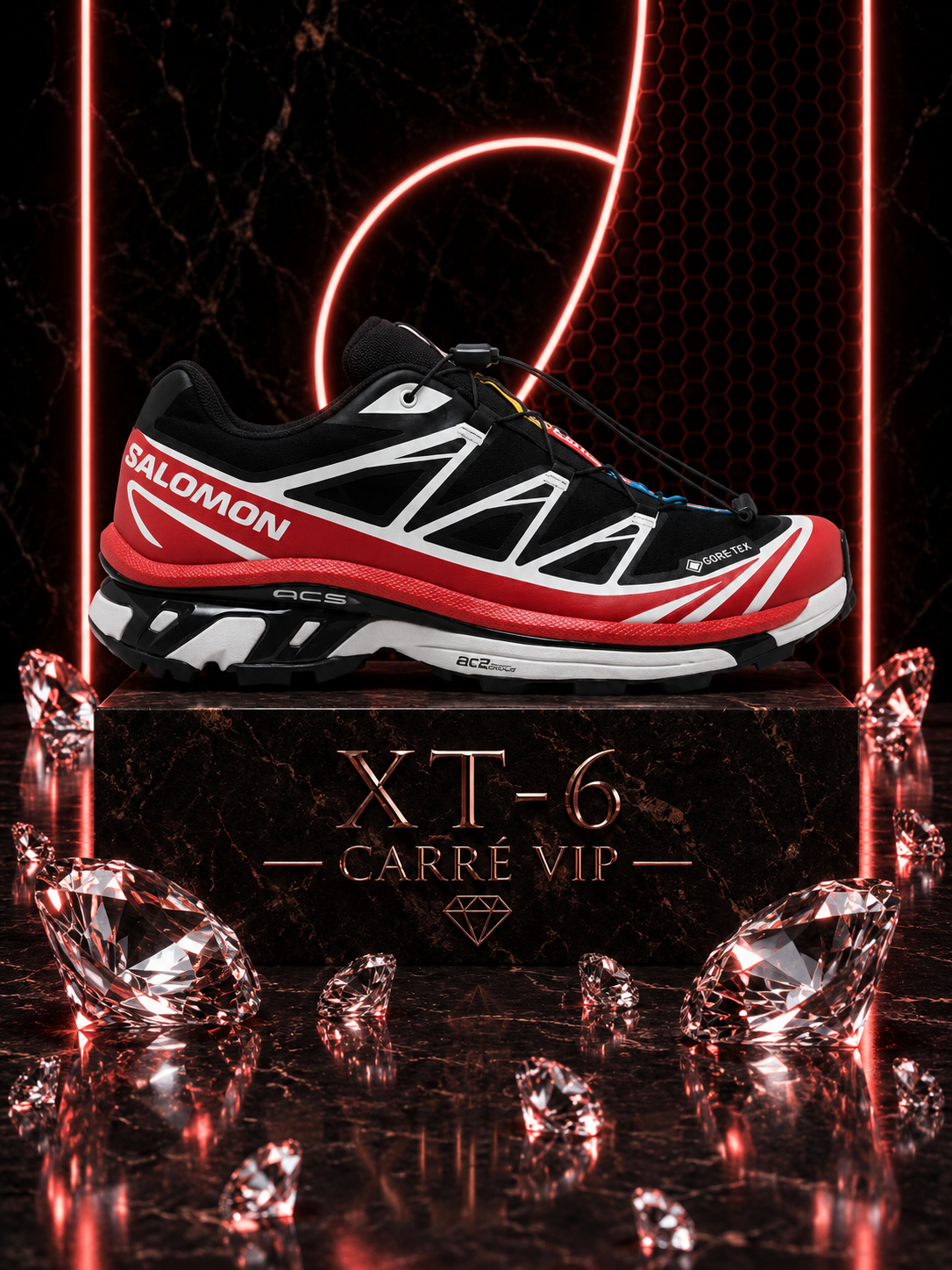 XT-6 GTX Black Flame Scarlet