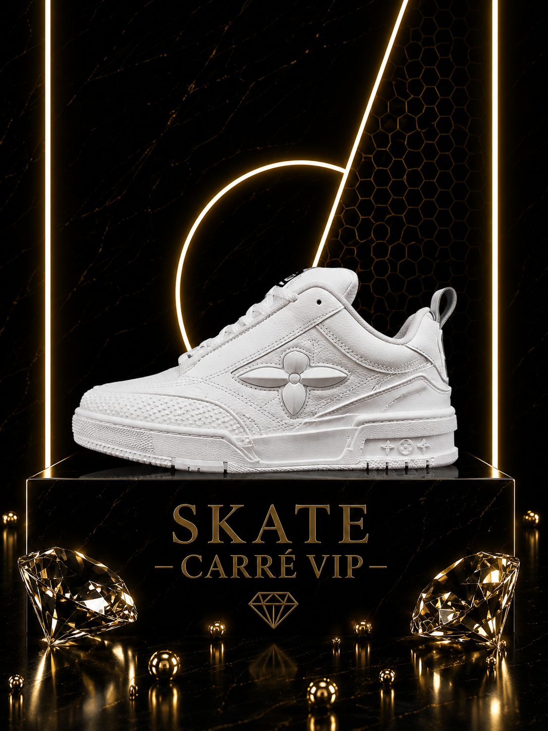 Skate All White