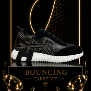 Bouncing Embroidered Black