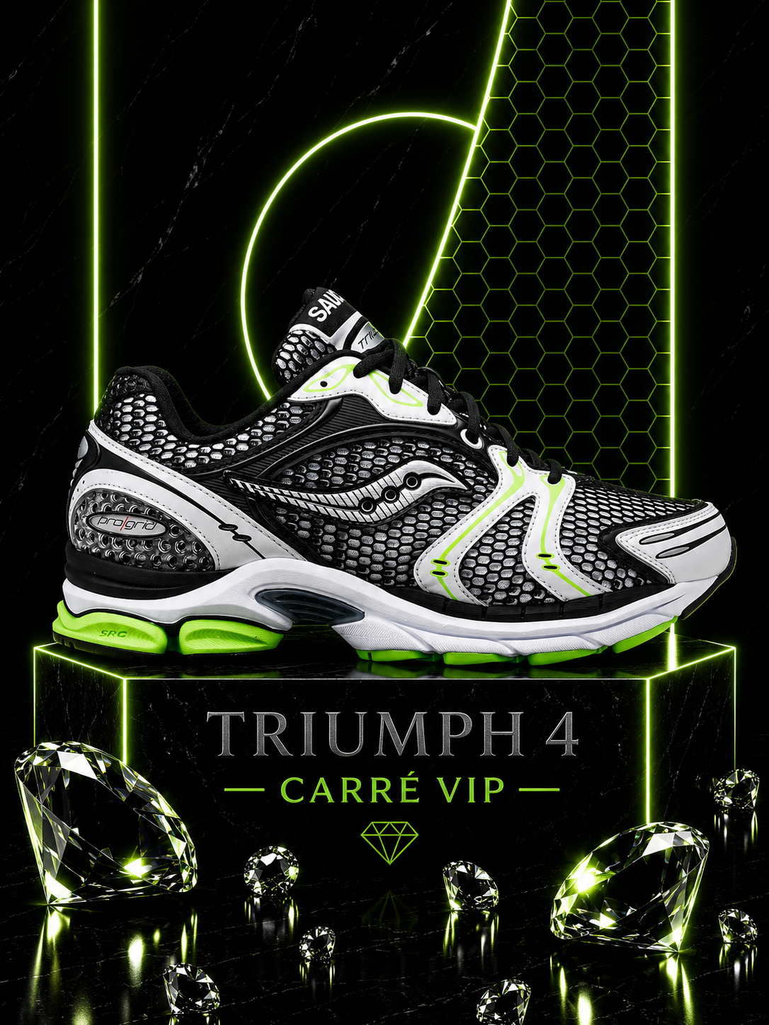 Triumph 4 Black Silver Fluo