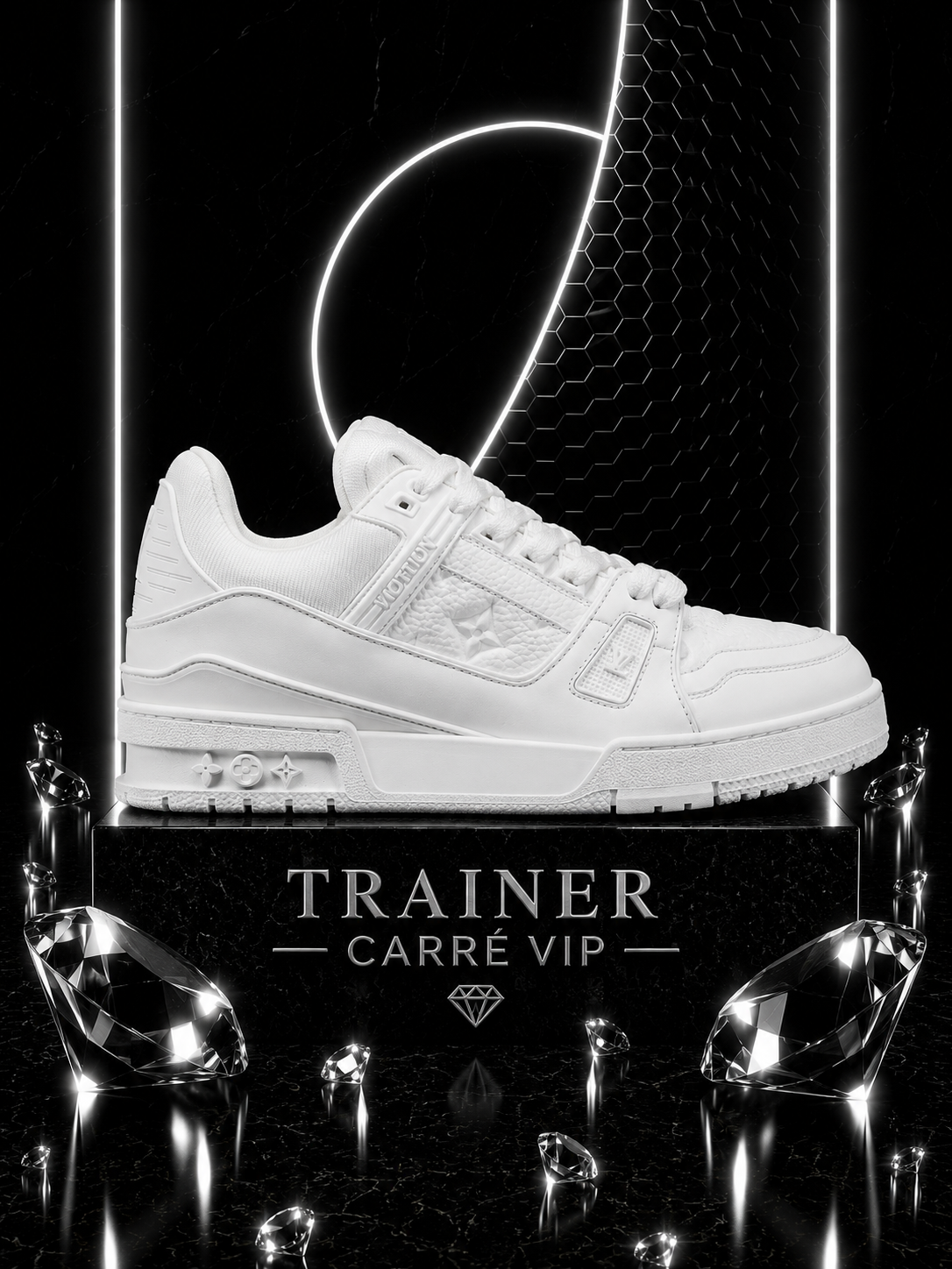 Trainer Monogram White