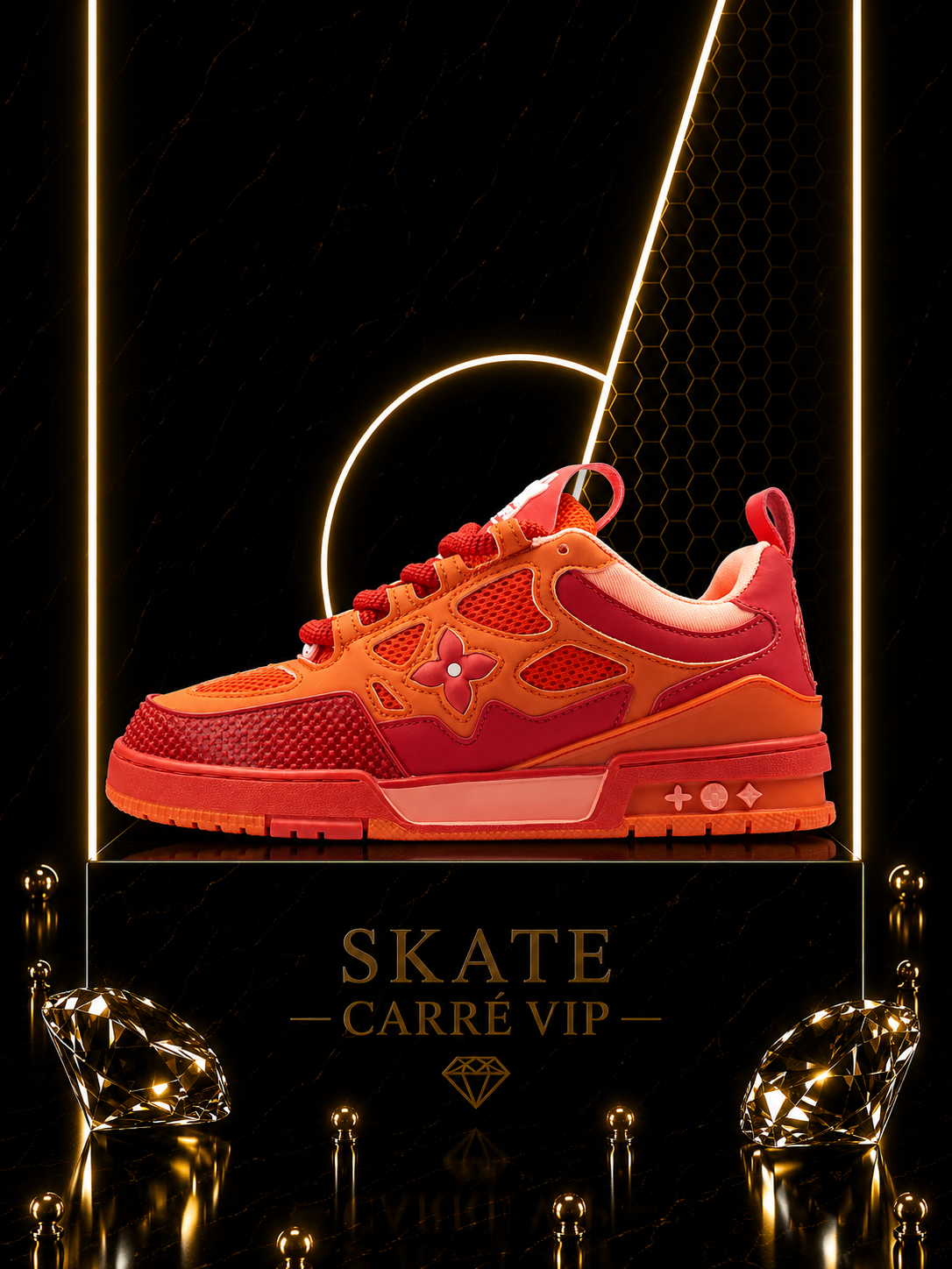 Skate Red Mix Orange