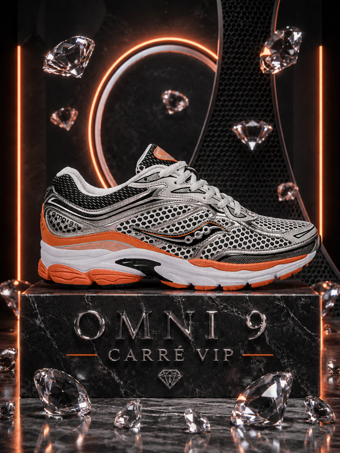 Omni 9 Silver/Orange