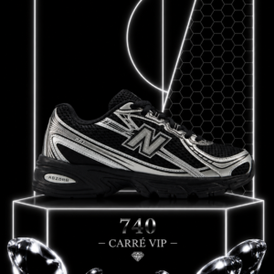 740 Black Silver Metallic