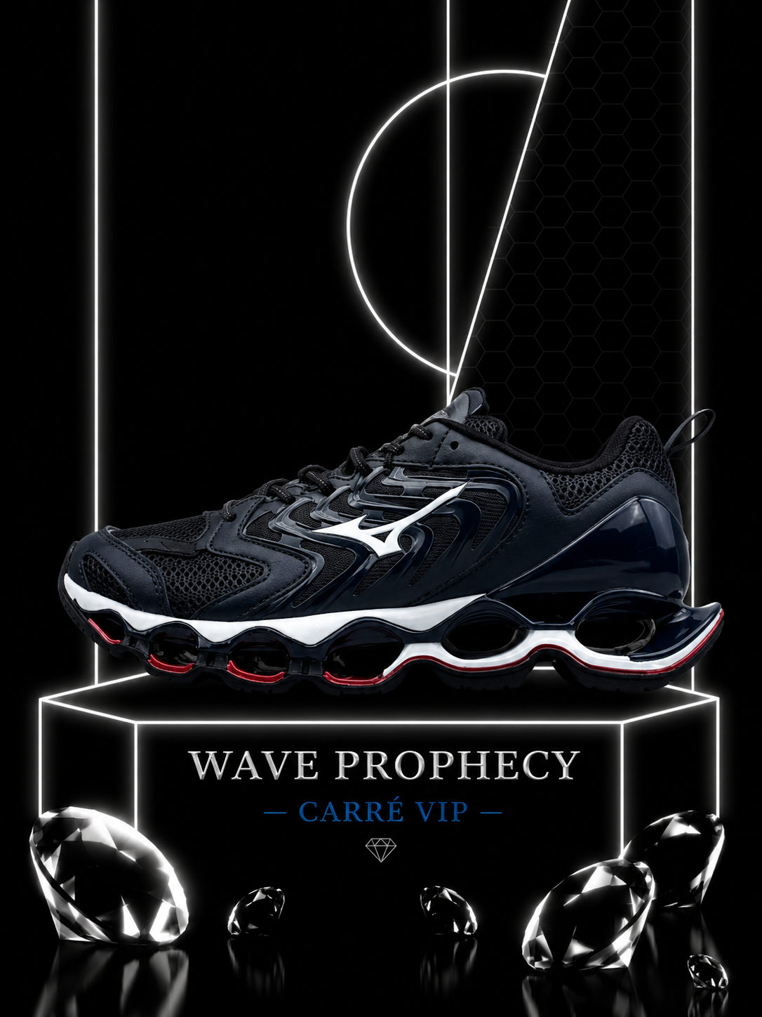 Wave Prophecy Black White Red