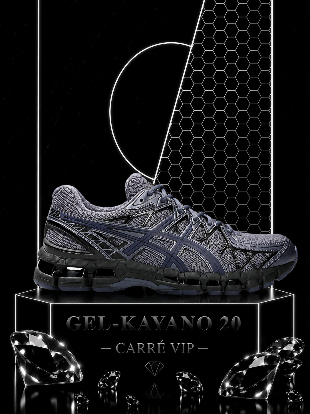 Gel-Kayano 20 Indigo Fog Black