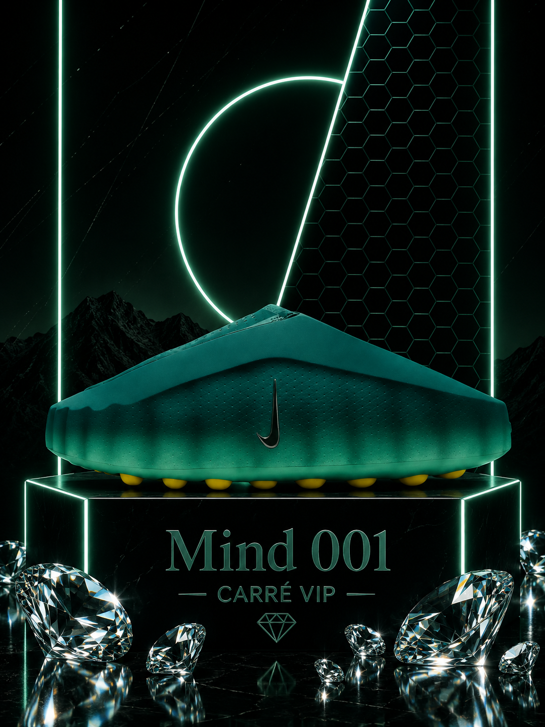 Mind 001 Slide Geode Teal Light Menta
