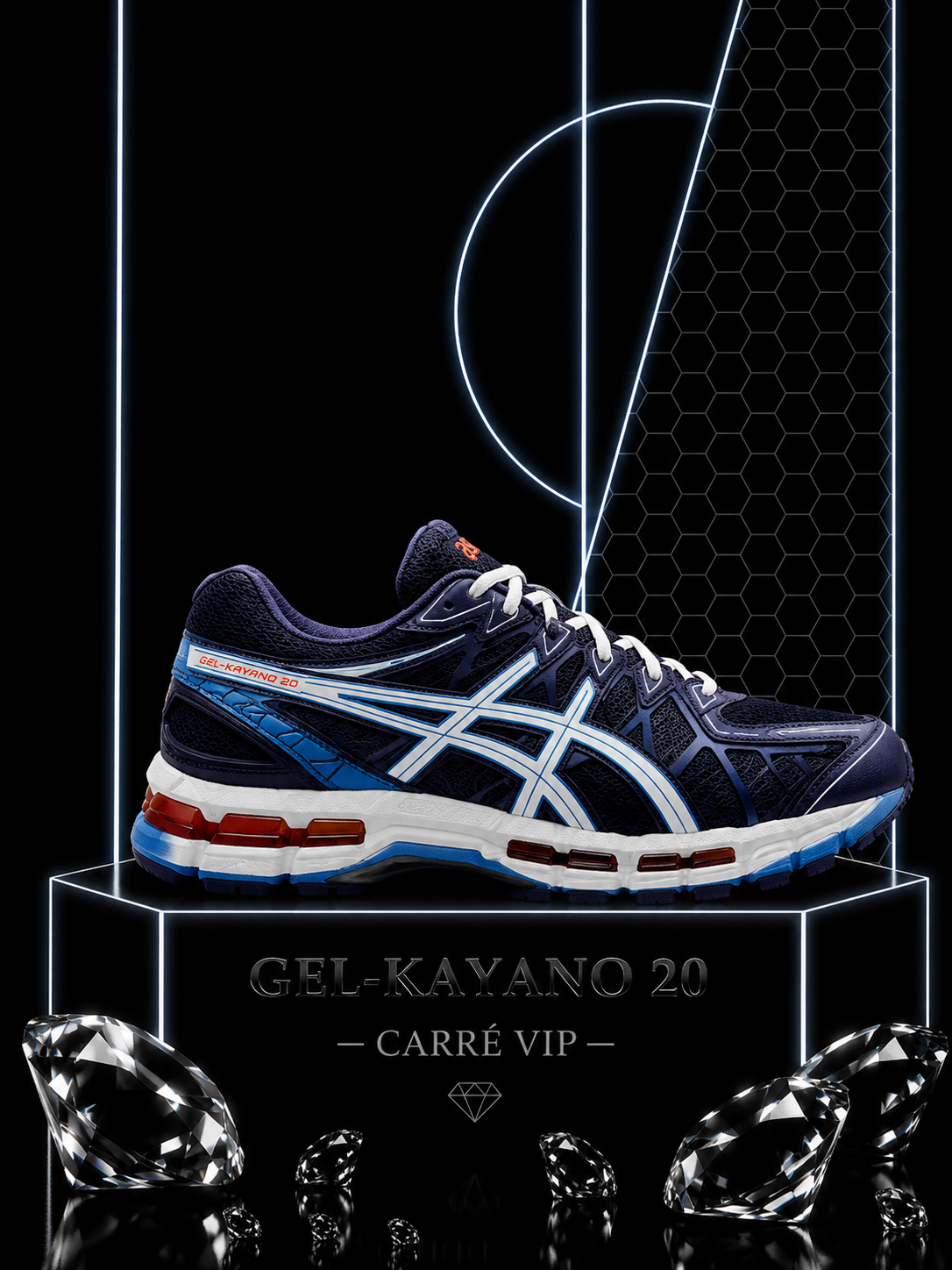 Gel-Kayano 20 Navy Blue White