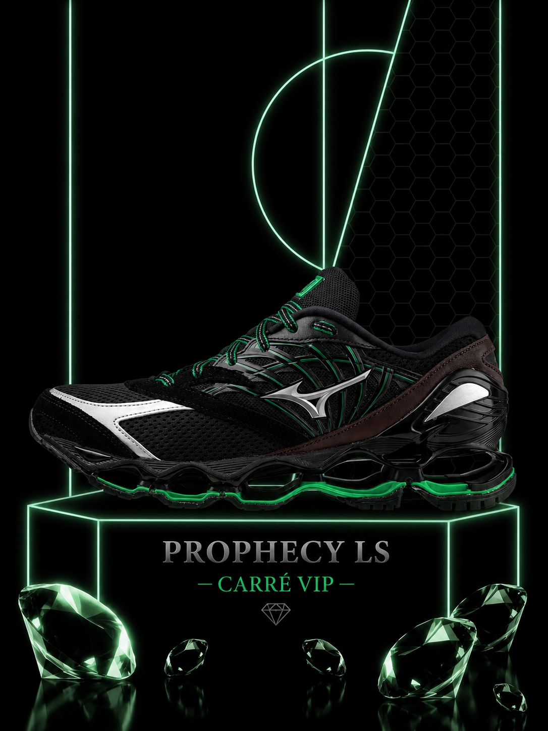 Prophecy LS Dark Grey Neon Green