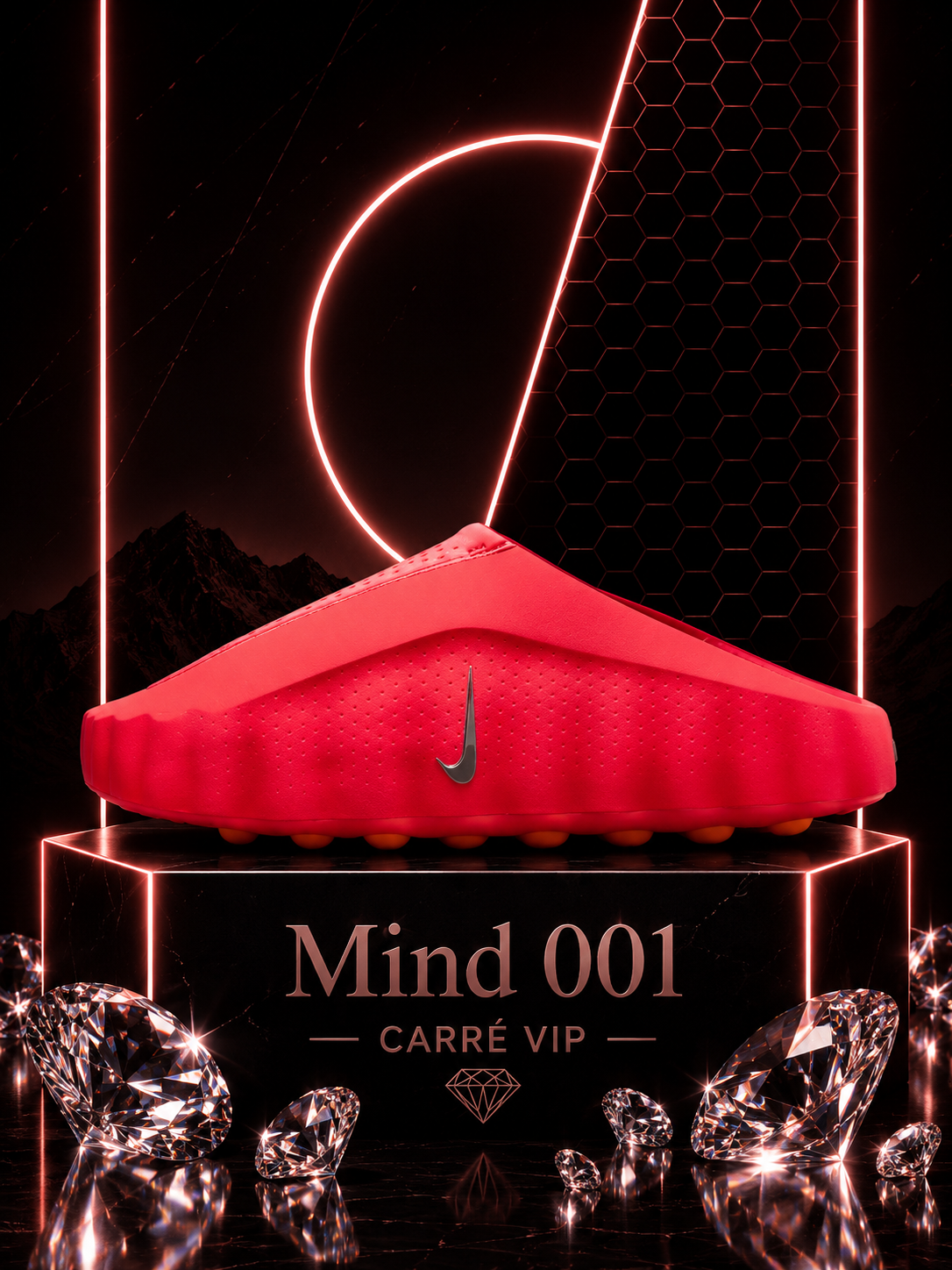 Mind 001 Slide Solar Red