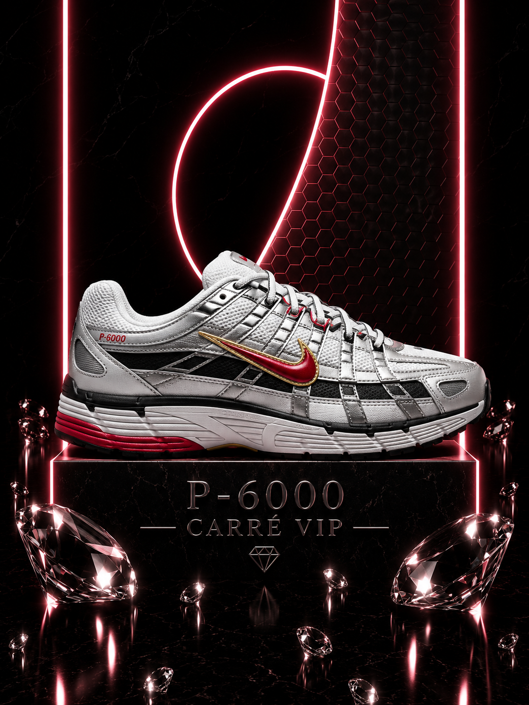 P-6000 Platinum Varsity Red
