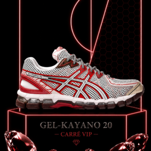 Gel-Kayano 20 Crystal Pink Classic Red