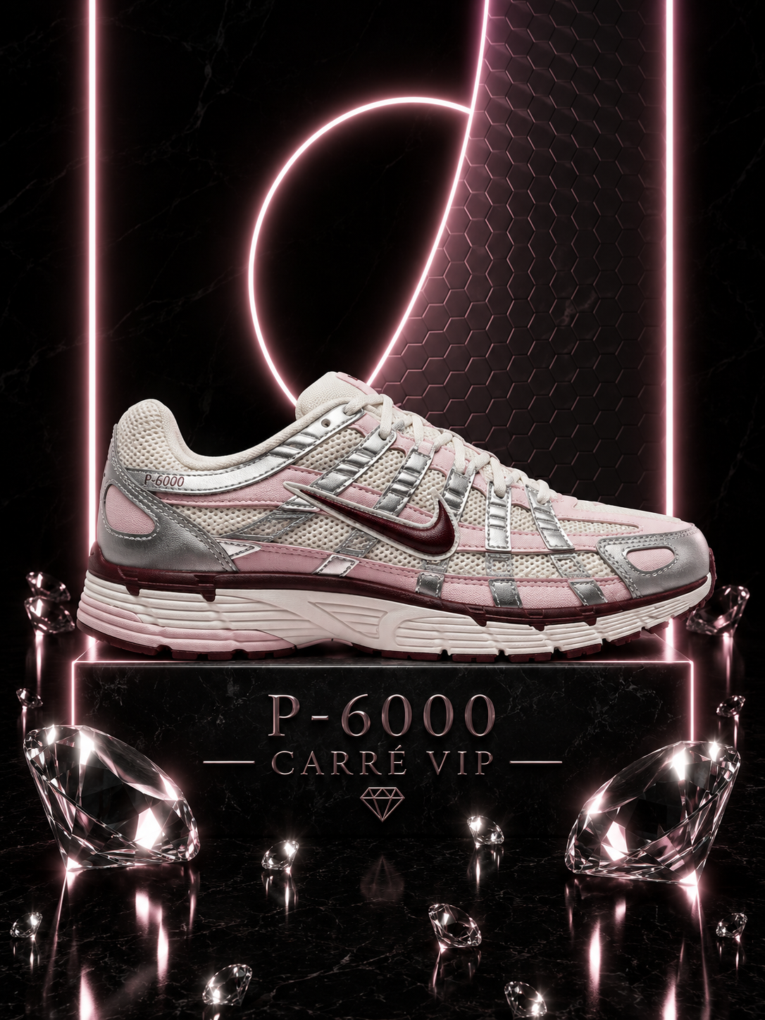 P-6000 Silver Burgundy Plum Chalk