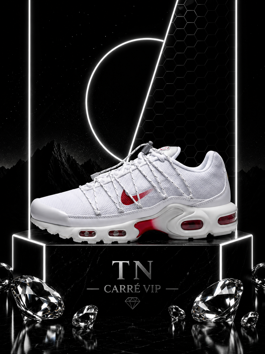 TN Utility White Silver Red