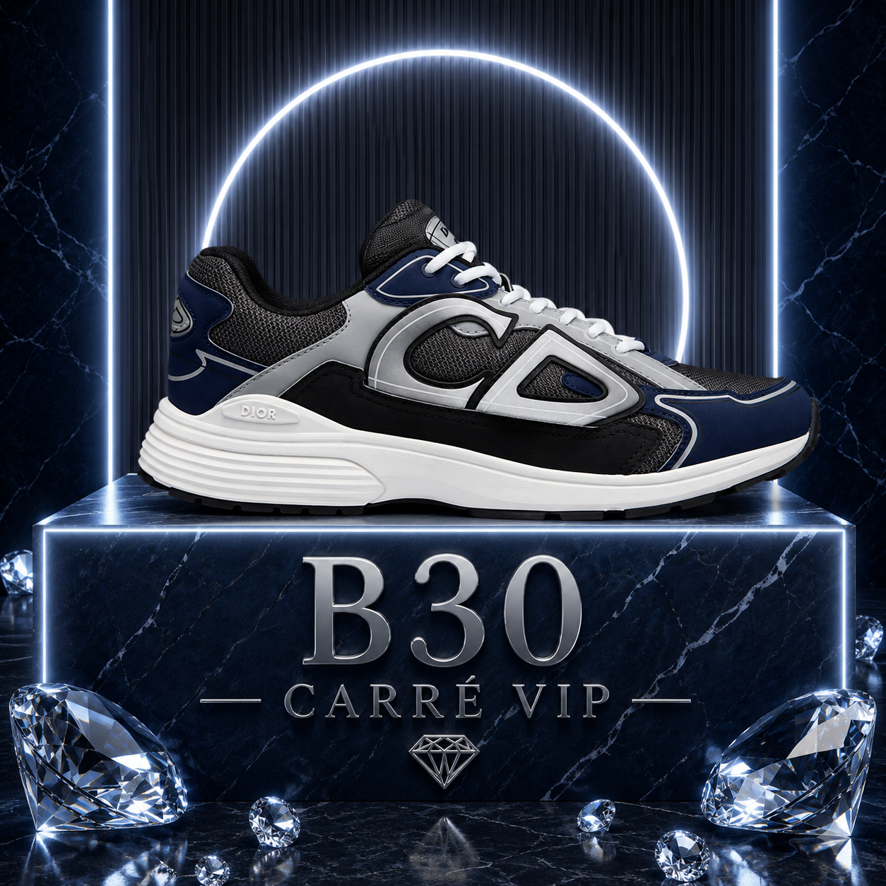 B30 Navy Black