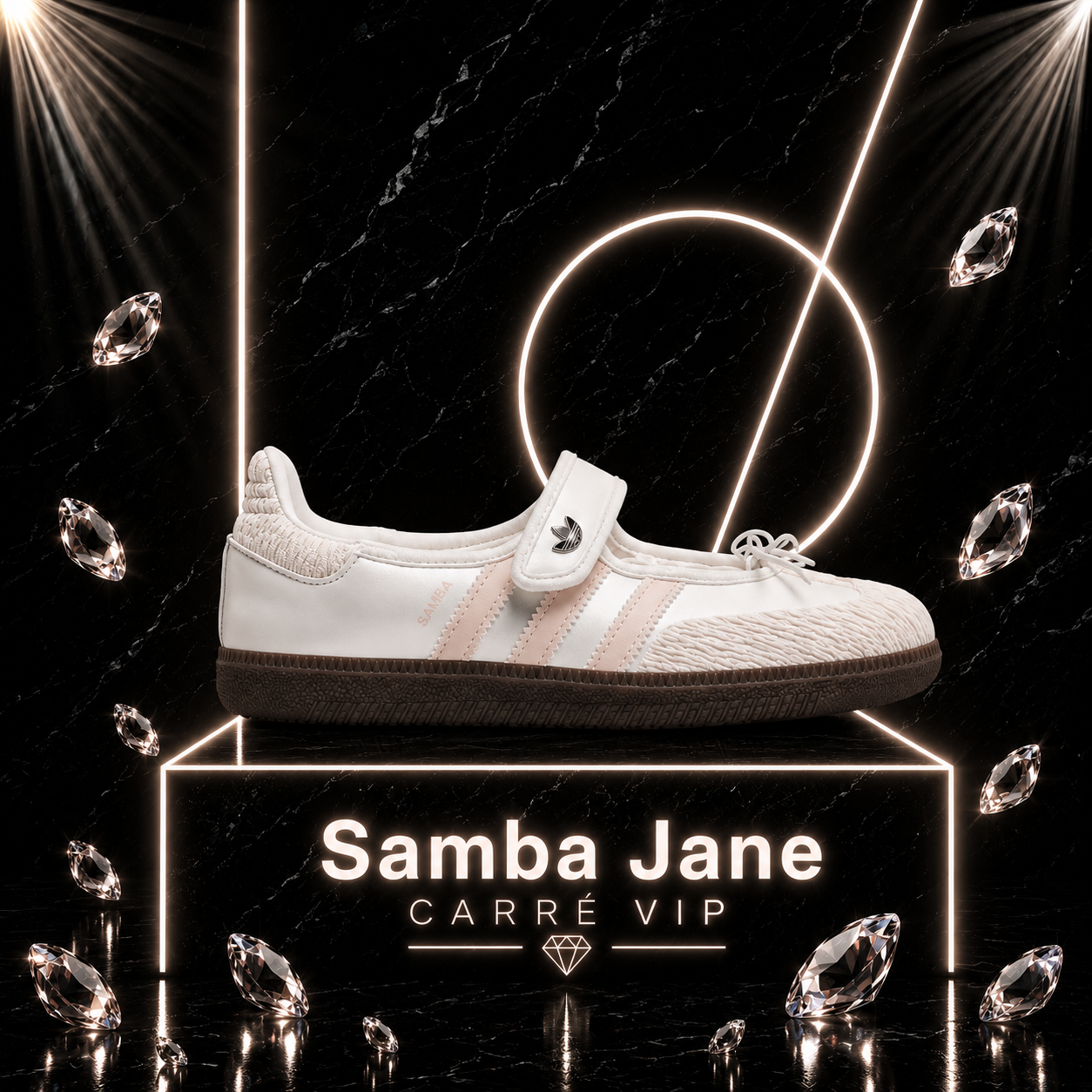Samba Jane Cloud White Pink