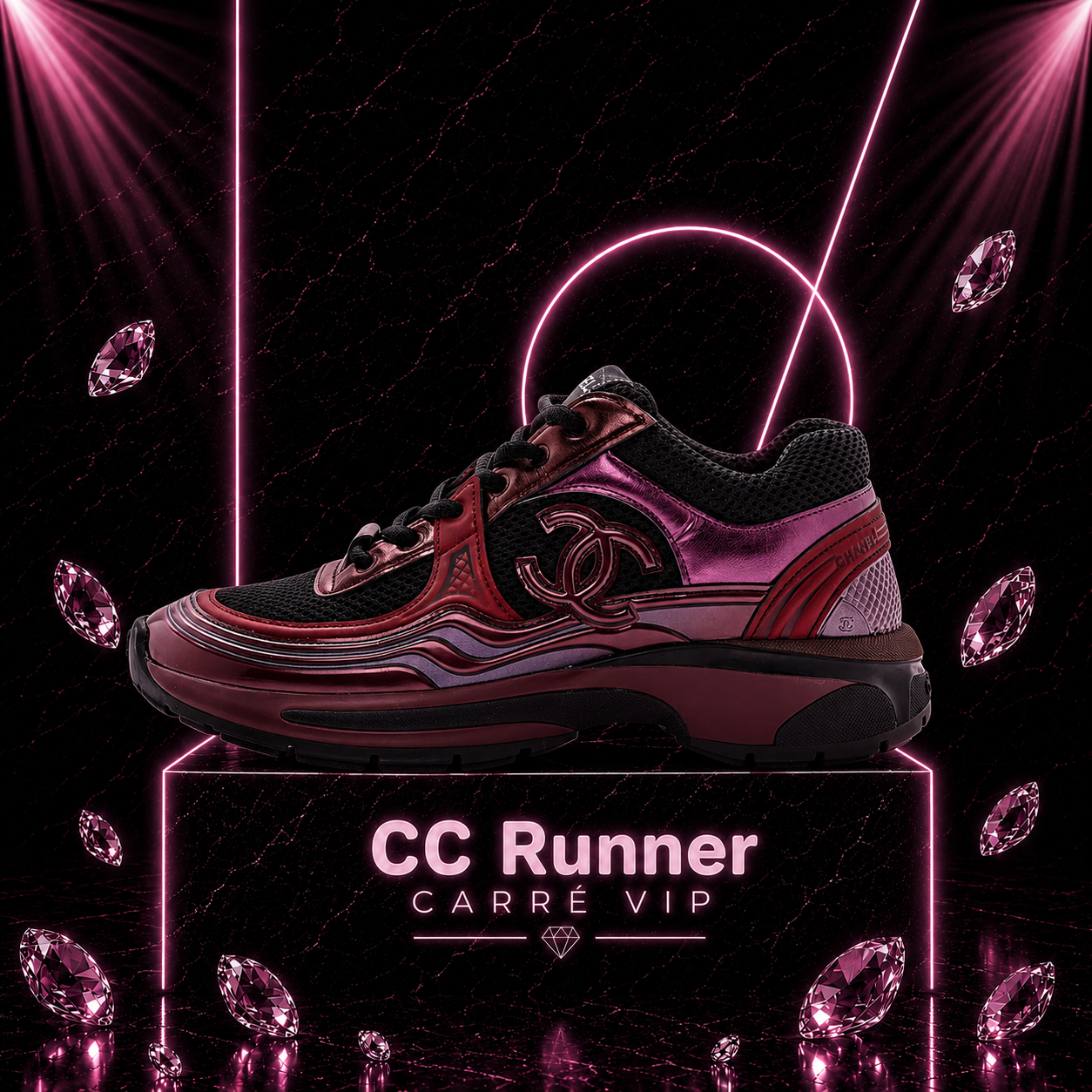 CC Runner Black Red