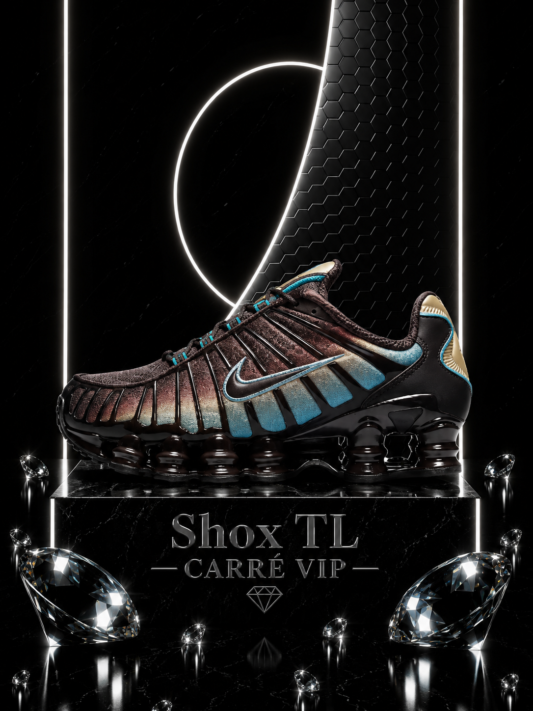 Shox TL Brown Blue