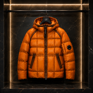 DD Shell – Doudoune Orange à Capuche