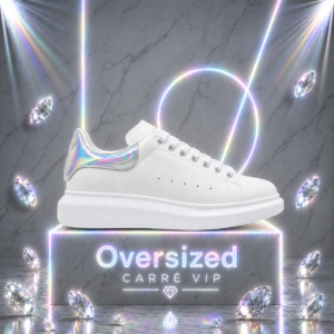 Oversized White Iridescent