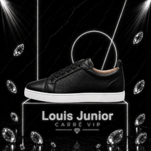 Louis Junior Leather Black White