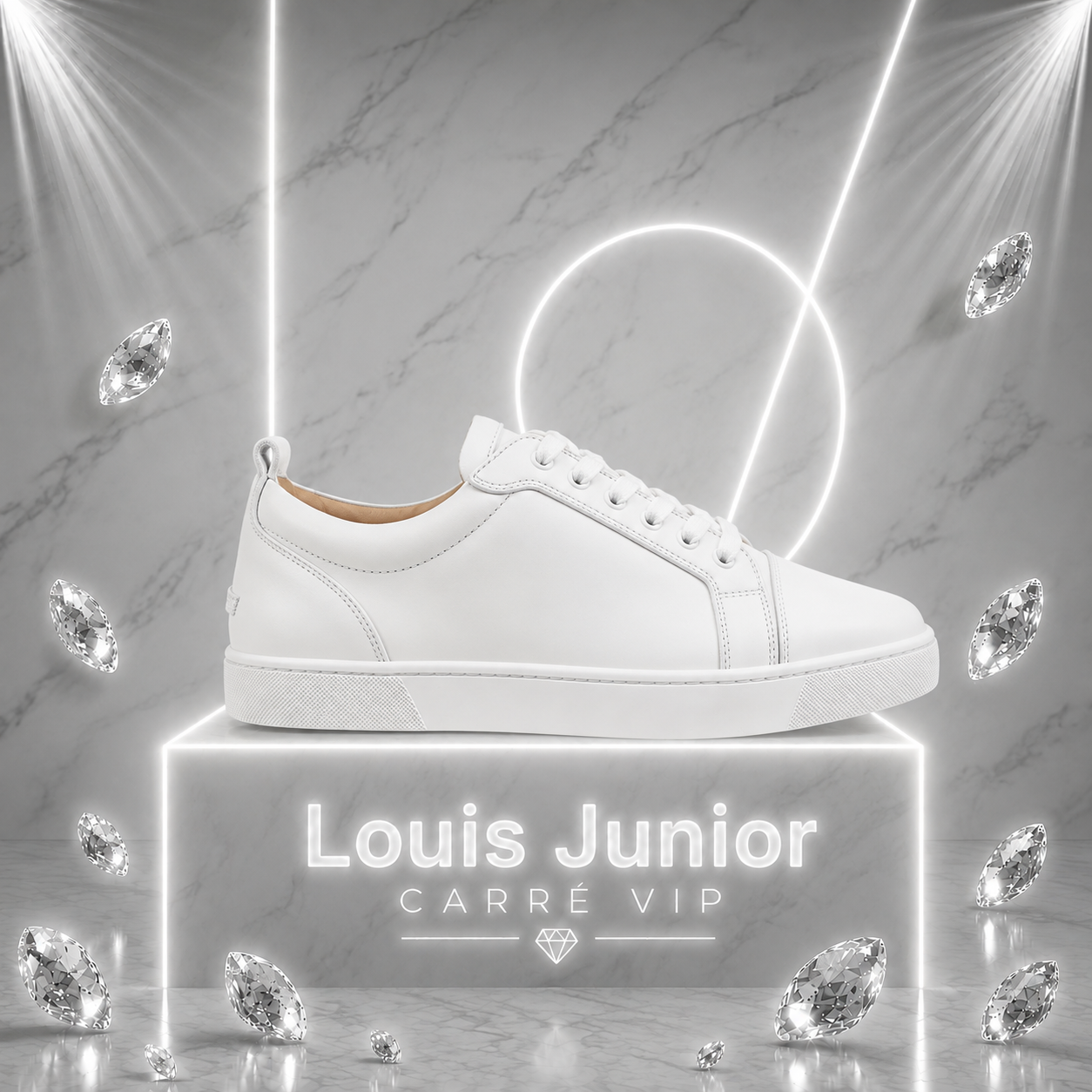 Louis Junior Leather White