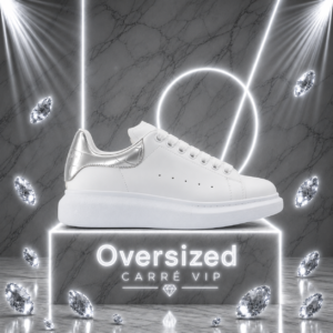 Oversized White Silver